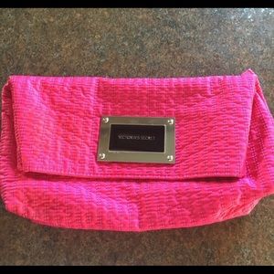 VS hot pink clutch